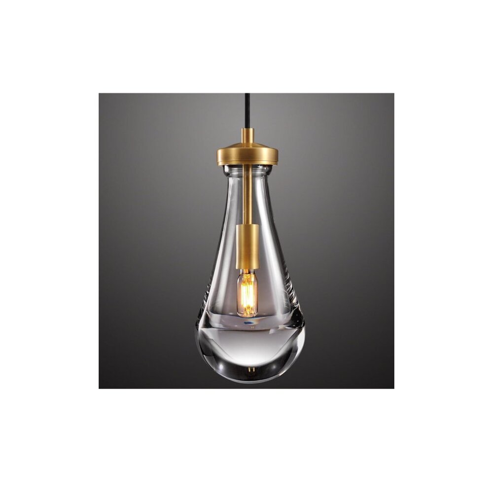 Raindrop Pendant Lights, Pendant Lights Kitchen Island, Brass Base Hanging Light